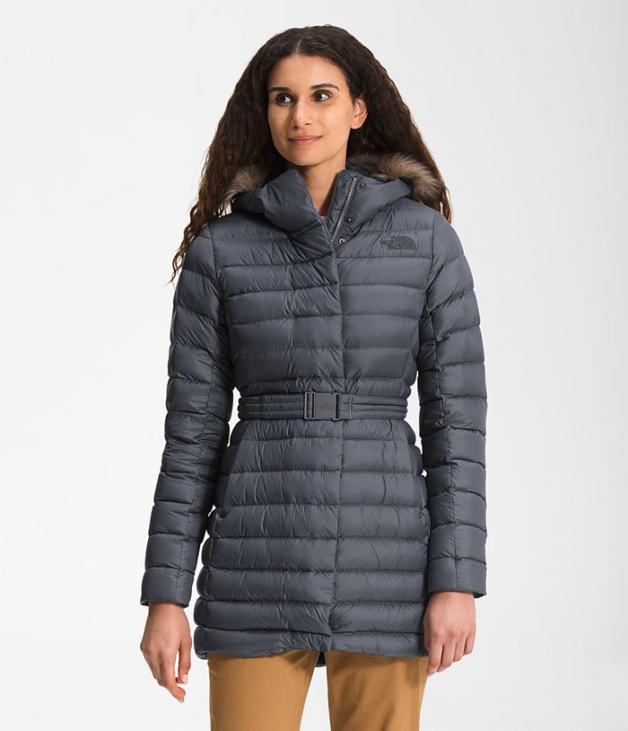 Parka The North Face Mujer Gris Transverse Belted 47180UXOL